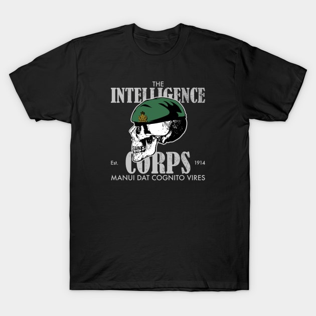 Intelligence Corps (distressed) T-Shirt by TCP